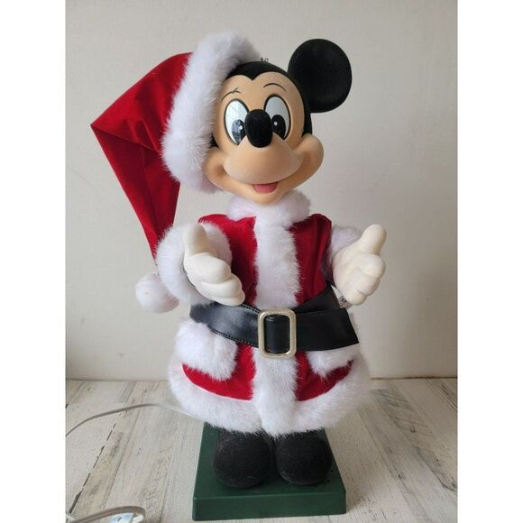 Telco Mickey Mouse Animated Music motionette Santa Claus Xmas decor - Picture 5 of 16